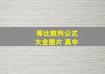 等比数列公式大全图片 高中